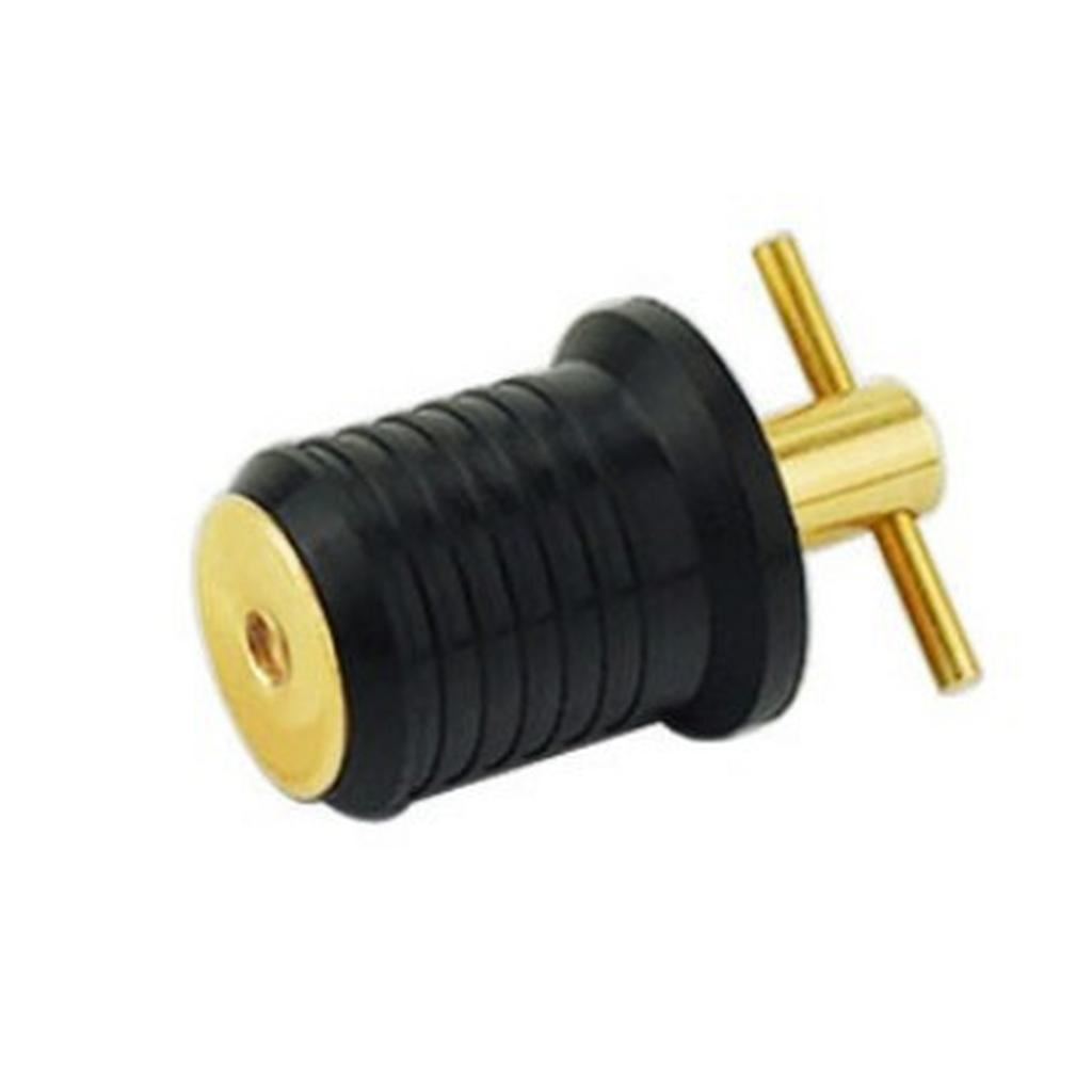 Brass + Rubber Yacht Hull/Livewell/Baitwell Plug Turn,tite Plug