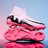 Modische Rosa Fußballschuhe Herren Professionell Leichtgewicht Socken Fußballstiefel Outdoor Rutschfest Original Fußballschuhe Sneaker