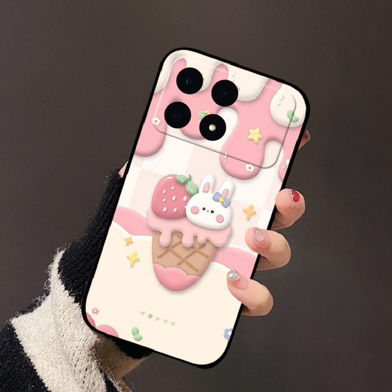 For Xiaomi POCO F8 Pro Case Fashion Cute Cartoon Silicone Back Cover For Xiaomi POCO F8Pro Phone Shell Luxury Soft TPU Fundas