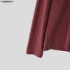 INCERUN Men's Irregular Neck Long Sleeve Stitching Casual Autumn T-shirts Undershirts