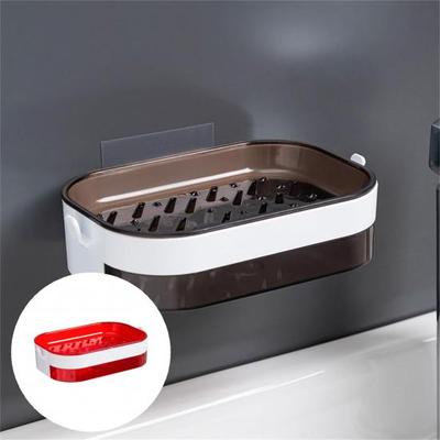 High Quality Punch Free Easy Install Wall Mounted Soap Case Detachable Base Space Saving Sponge Tray
