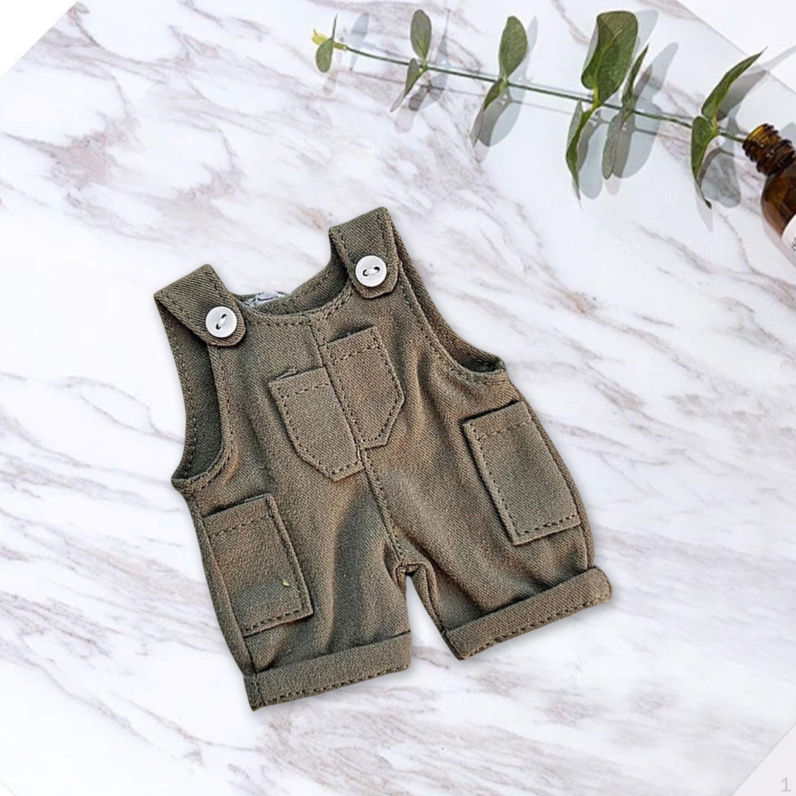 

Медведь Кукла Комбинезон Одежда Подарки для Маленьких Девочек Фото Реквизит Стильная DIY Игрушка серый