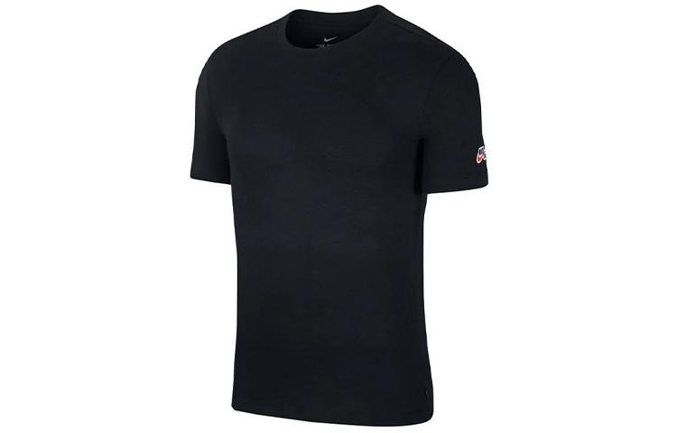 

Nike T Shirts Men s Black Crew Neck Moderate Straight Fit CW6946-010 M