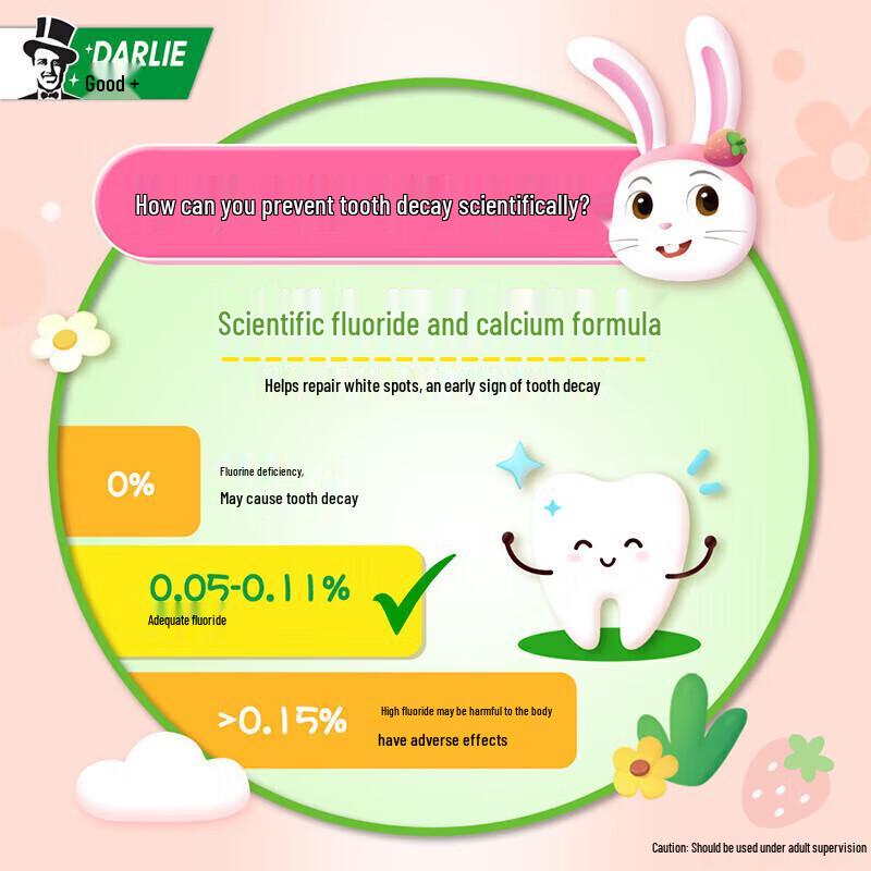 Darlie Baby Rabbit Children's Anti-Cavity Toothpaste
