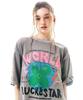 Soipeuyukaen Oversized Loose Fit Pigment Print T-Shirt