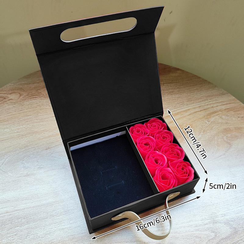Eternal Rose Jewelry Box Exquisite Ring Necklace Packaging Display Box Couple Romantic Exchange Surprise Gift Boxes Wedding