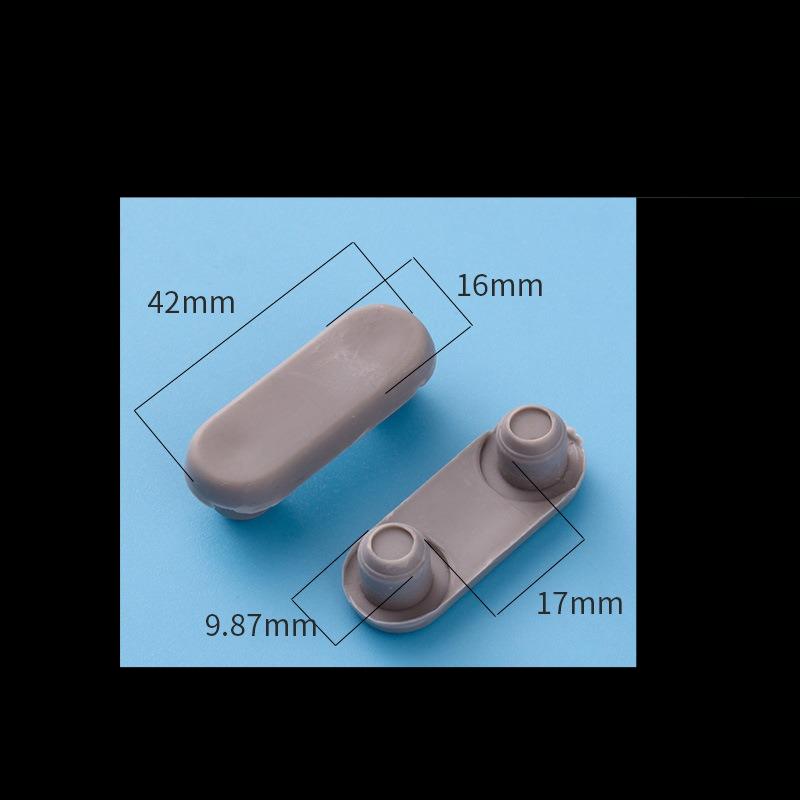 Toilet Seat Support Pads Buffer Shock-Absorbing Rubber Gaskets Plastic Silicone Plugs Round Mushroom Head Accessories for Toilet