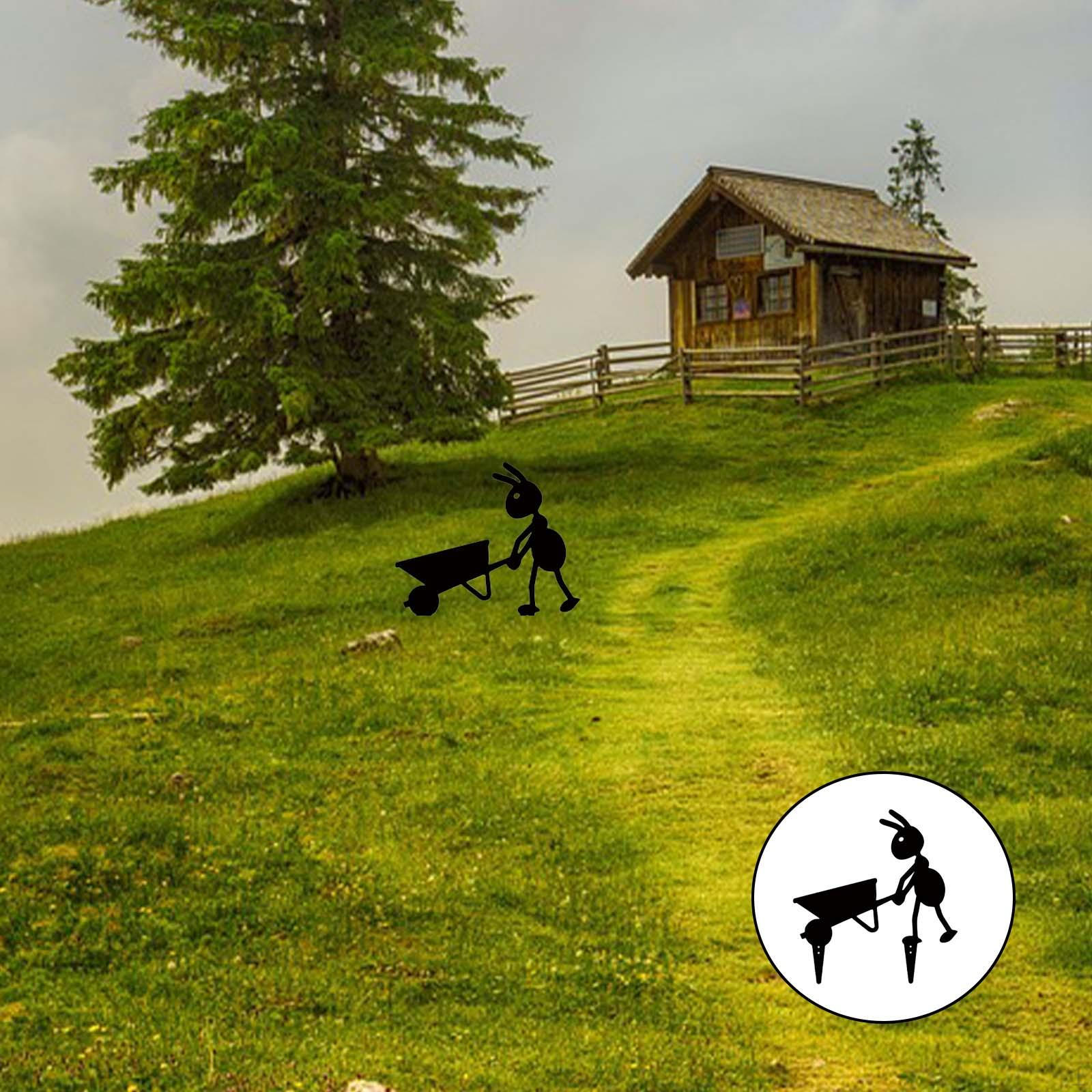 

Фигурка ANT Art Garden Декоративные милые пейзажные украшения Мини-орнамент Цветочный горшок Украшение для A 25x23.5cm