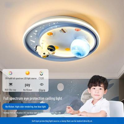 Dětská stropní lampa s astronautem a LED hvězdnou oblohou - kreativní ochrana očí pro pokoje chlapců a dívek, doprava zdarma