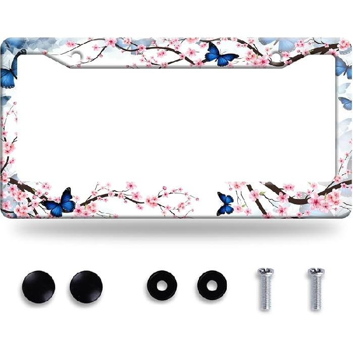 I Hope Something Good Happens To You Today License Plate Frame Funny Text License Plate Frames Stainless Steel Accessories Cars Decor With 2 Holes
