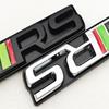 3D Metal RS Logo Emblem Car VRS Letters Front Grille Badge Sticker For Skoda VRS Octavia 1 2 3 Rapid Kodiaq Karoq Fabia Kamiq