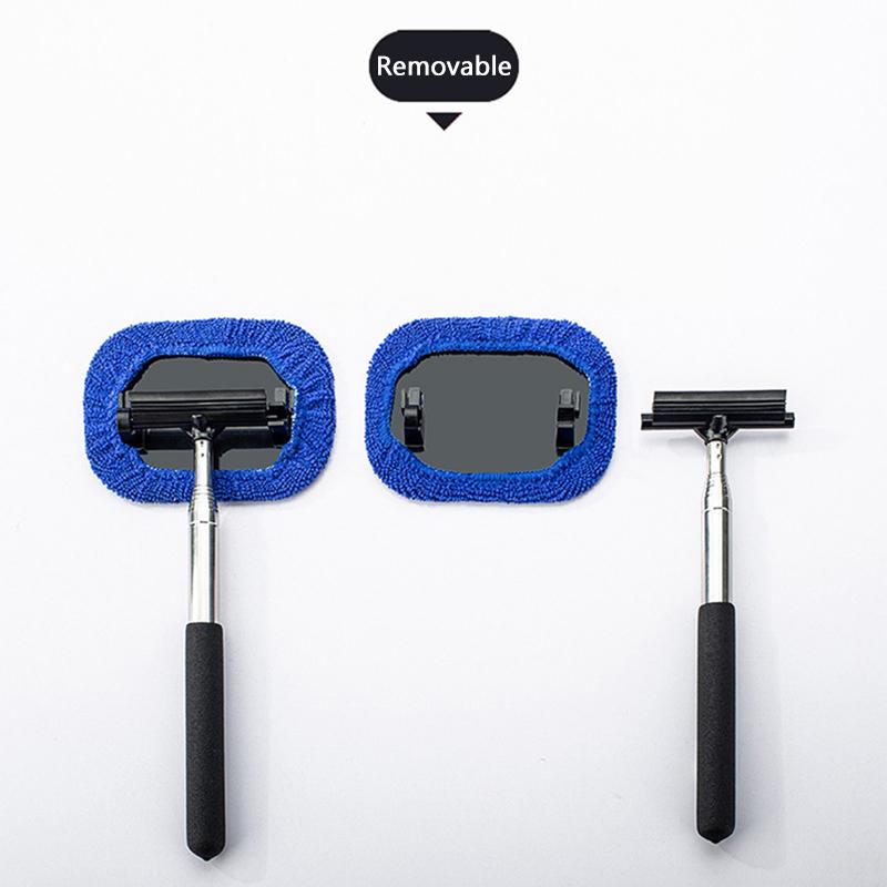 SEAMETAL Retractable Car Windshield Wiper Blade Long Handle Rearview Mirror Window Glass Wash Cleaning Brush Auto Cleaner Wiper