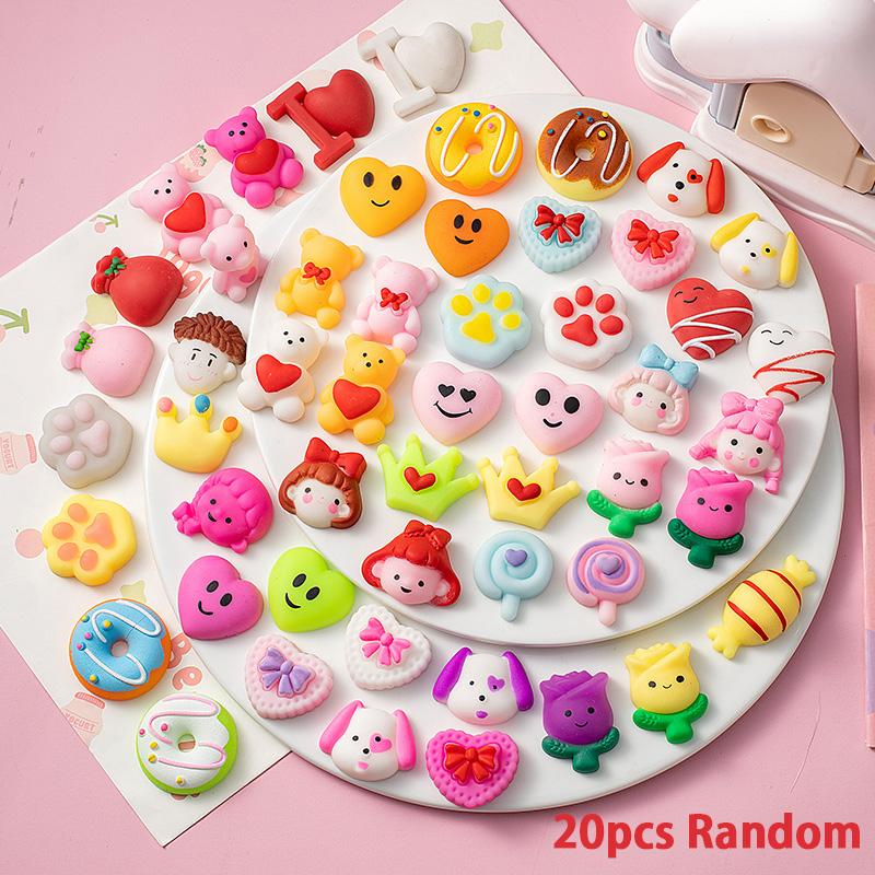 Heart Water Beads Squishy Love Shape Mochi Squishy Squeeze Pinch Stress Relief Toys Stress Ball Valentine's Day Lover Gift Bag