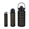 2000ml Gradient Color Large Capacity Water Bottle for Outdoor Sports, Portable 3-Piece Set