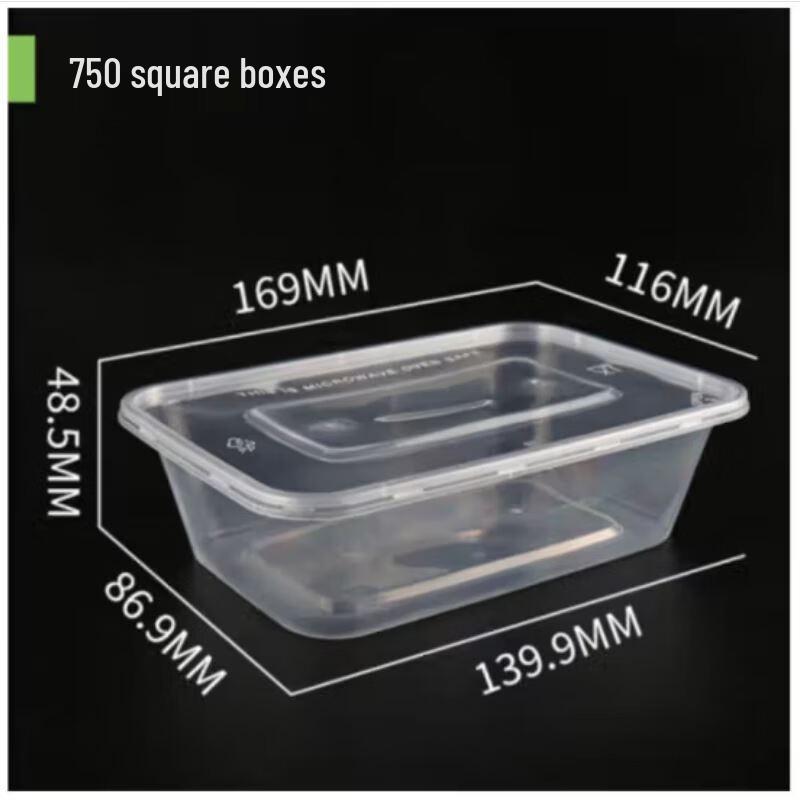 Hansheng 750ml Disposable Food Containers