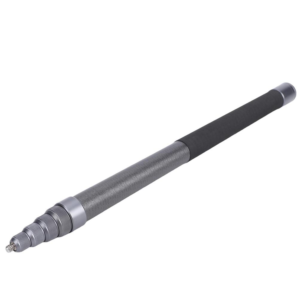    Selfie Stick Extendable Action Camera Pole 9 Sections Ti Gray for Outdoor Activities  