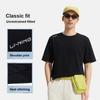 Li-Ning Fashion Versatile Solid Color Round Neck Pullover Short Sleeve T-Shirt Men Tops Black ATSW623-1