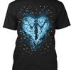 ZX Summer Bestseller Kingdom Hearts Graphic Tshirt Official Game Character Design Heartshaped Pattern Womens Cotton Shirt