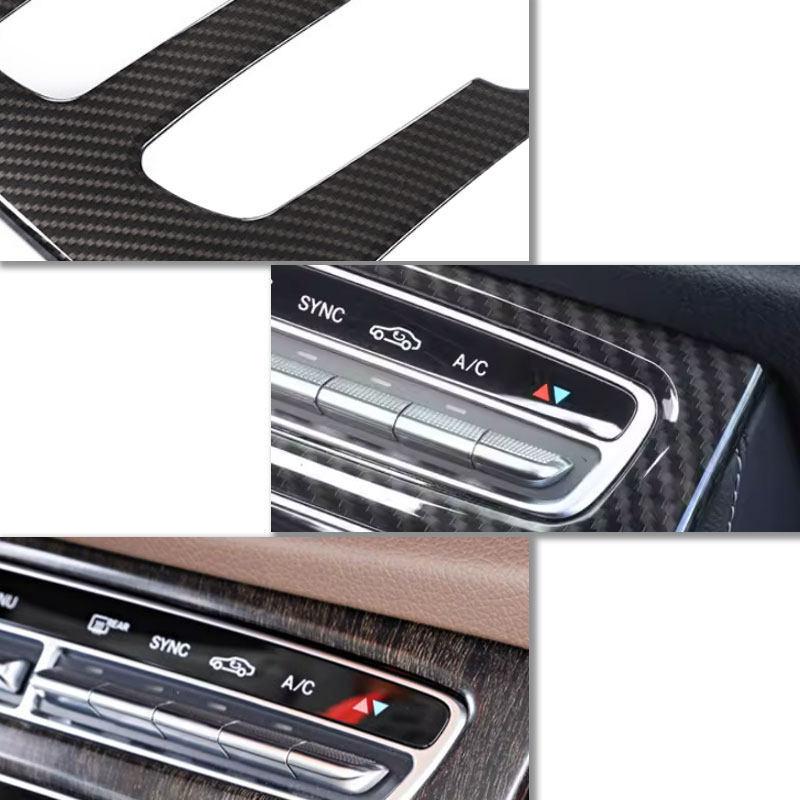 2pcs Car Interior Accessories Center Console Decoration Panel Cover Trim For Mercedes Benz E Class W213 S213 A238 C238 -