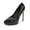 European and American Pointed Catwalk Fashion Single Shoes Professional Stiletto High Heels Large Size Source