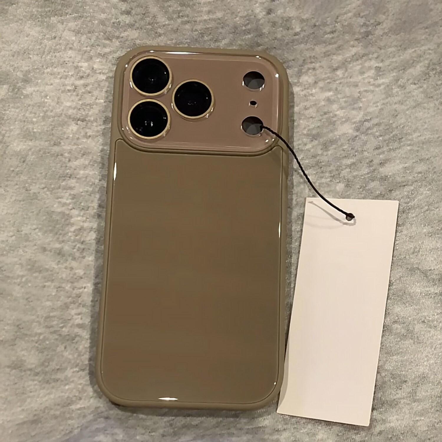 Coque rigide de couleur unie style bonbon pour 14 15 16 17 Pro Max 12 11 13 Protection d'objectif en verre trempé Housse arrière antichoc iPhone17