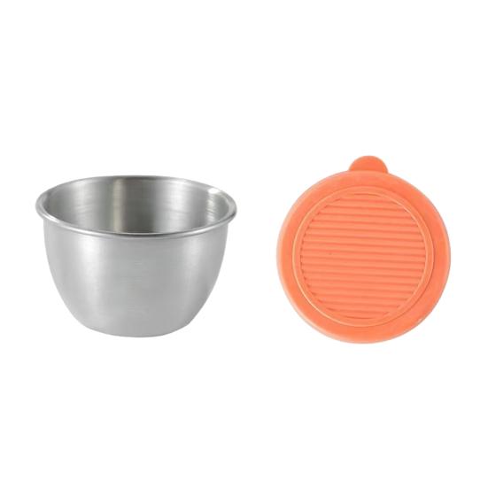 

Salad Dressing Container 1.6oz Leakproof Airtight Dip Container with Lids Reusable Stainless Steel Condiment Cups for Lunch Boxes Picnics And Travel 1pc