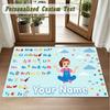 Crystal Velvet Square Rug Custom Namems rachel Pattern Non Slip Home Floor Decor Rug