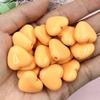 Solid Color 18.8*17.2mm DIY Handmade Materials Fashion for Necklace Earrings Making 20pcs/bag Heart Beads Acrylic