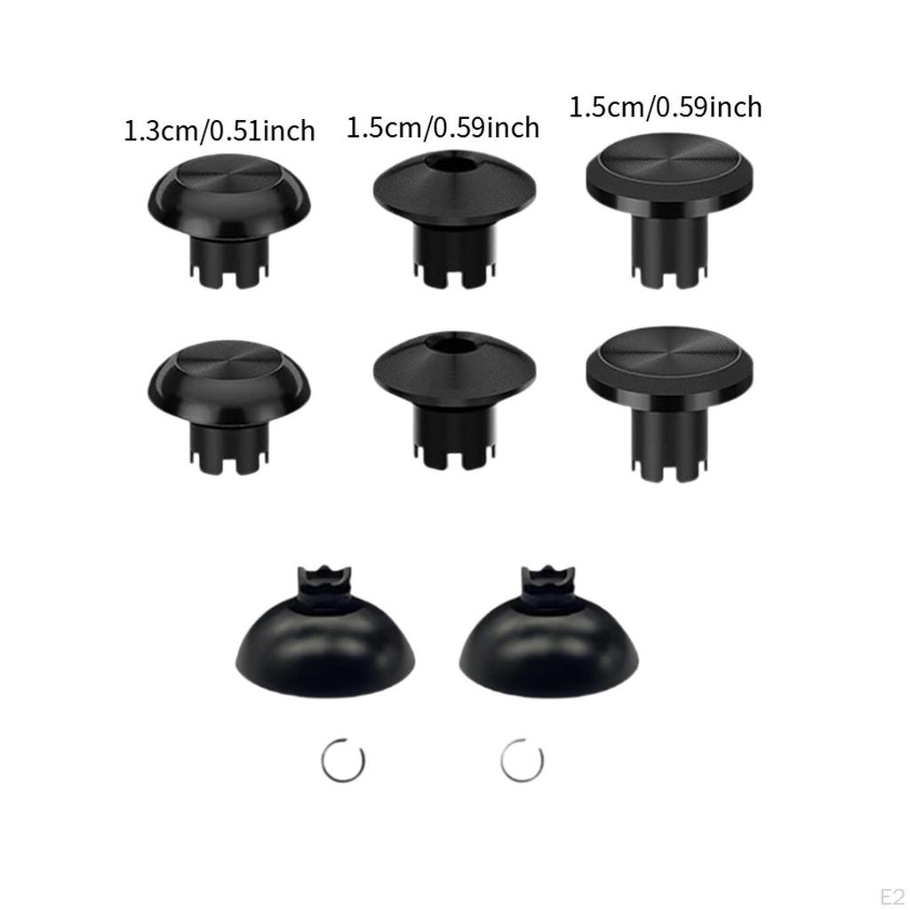 6 Peças Capas de Pegada para Polegar Substitui Controles de Joystick Coberturas de Proteção de Liga de Alumínio Anti