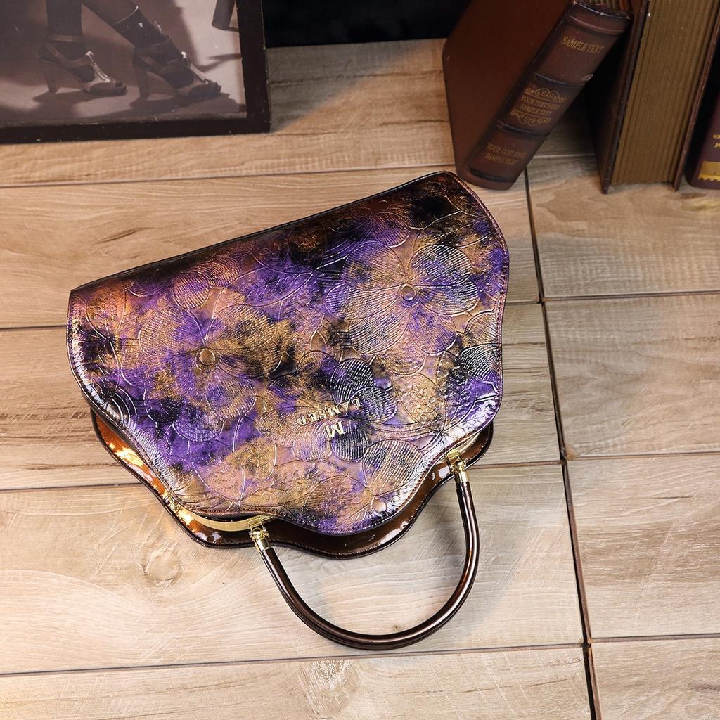 National Style Niche Design Cloud Bag for Middle-aged Women, Crossbody Bag for Moms, Commuting Handbag, Trendy Foreign Trade Cross-border