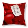 Greeting Card European Bow Gift Peach Skin Valentine's Day Pillow Case Pillow Car Sofa Cushion Cushion