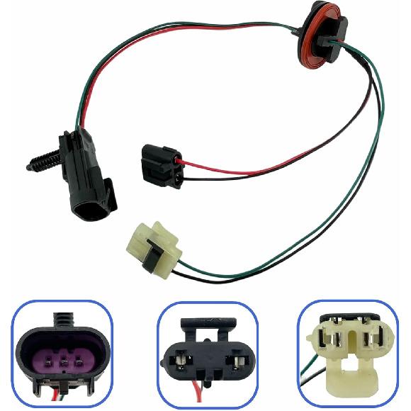 2Pcs Headlight Lamp Wiring Harness Compatible With 2009-2018 Dodge Ram 1500, 2012-2018 Ram 2500/3500/4500/5500, - Ram 1500 Classic Replace 68193062AB