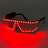 Óculos de Rave Fluorescentes Luminosos LED Óculos Cyberpunk Com Luzes Suprimentos para Festa de Feriado Óculos de Neon Brilhantes Adereços de Club