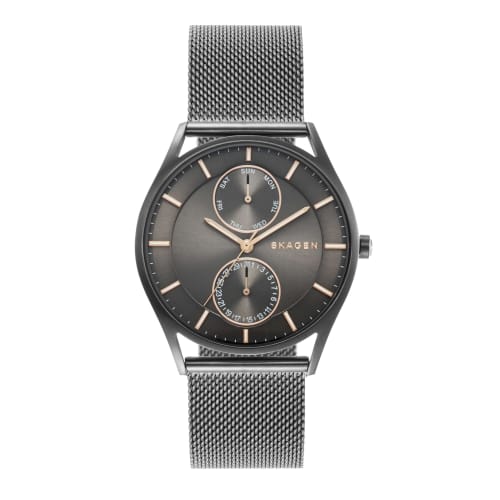 

Holst Chronograph Multifunction Charcoal Steel Mesh Watch
