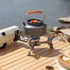 Stainless Steel Windproofed Camp Stove Portables Folding Cassettes Stove for Outdoor Use