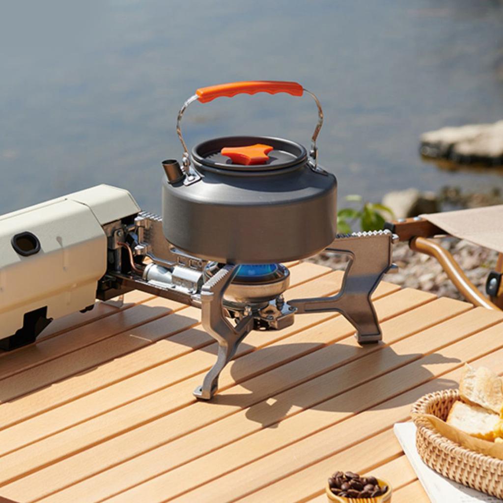 Stainless Steel Windproofed Camp Stove Portables Folding Cassettes Stove for Outdoor Use