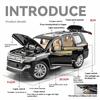 Maßstab 1/24 Toyota LAND CRUISER Offroad-SUV Legierung Metall Diecast Automodell Simuliertes Sound- und Lichtmodell Spielzeug für Jungen Sammlung