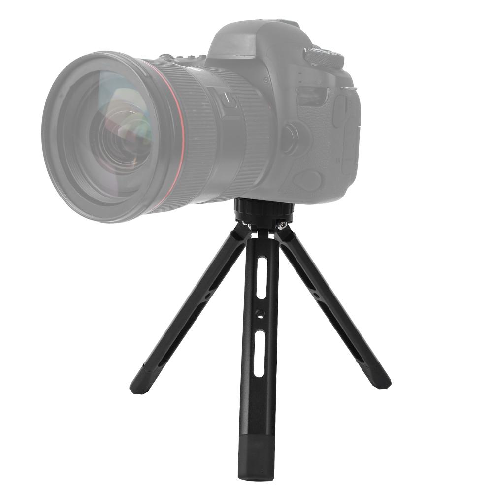 Aluminium Alloy Mini  Desktop Tripod Adjustable 14"" Screws for SLR Mirrorless Camera Mobile