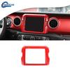 8.4" GPS Navigation Panel Cover Decor for 18+ Jeep Wrangler JL JLU Rubicon Red