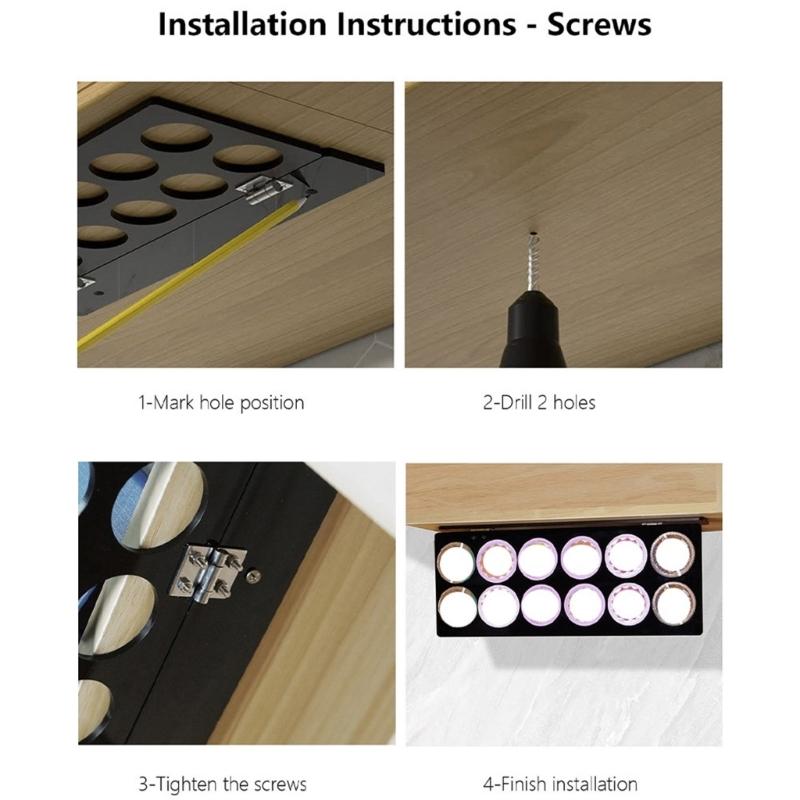 Clear Acrylic Coffee Pods Rack Wall Mount Coffee Pods Stand Coffee Pods Shelf Acrylic Coffee Pods Holder for Coffee Pods
