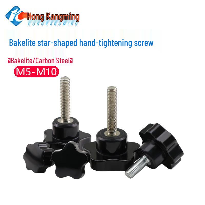Bakelite Handle Mechanical Adjustment Screw with Rubber Hex Head (M5 M6 M8 M10)