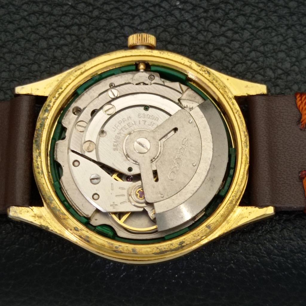 REFURBISHED VINTAGE SEIKO 5 AUTOMATIC JAPAN MENS BROWN DIAL WATCH a433722-2