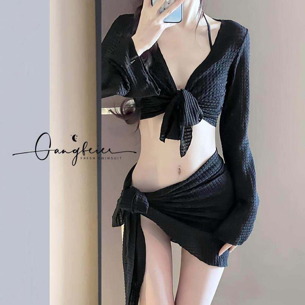 Elegante Bikini a Quattro Pezzi Slim-Fit – Costumi da Bagno Pura Voglia per Vacanze & Terme