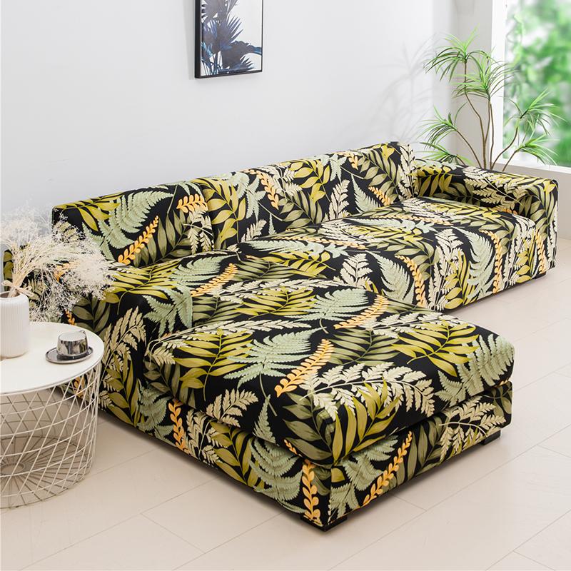 Stretch Couch Covers Soft All-Inclusive Armchair Sofa Slipcover Fitted L-Shaped, Sectional, Chaise Sofa Cover 1/2/3/4 Seater 1Pc