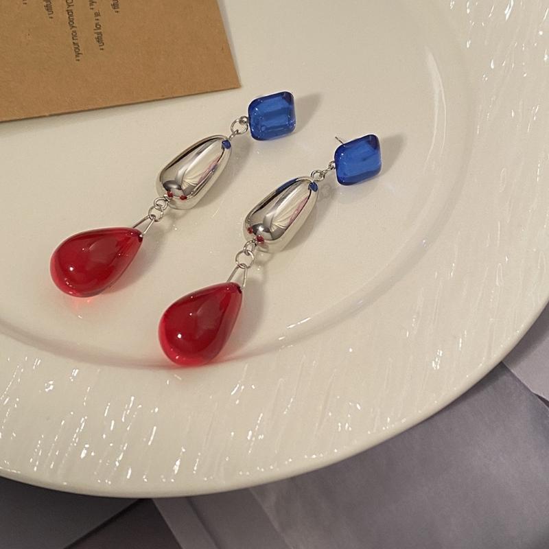 Elegantní náušnice pecky ve tvaru slzy Módní náušnice Jemná ušní bižuterie Náušnice do uší Akrylová textura pro denní nošení i na párty