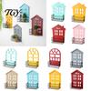 Charming Wall Shelves for Fairy Tale Style Wooden House Shape Shelf, Decorative Metal Storage Rack, Creative Sturdy And Wood Floating