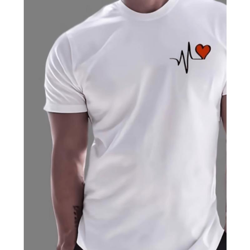 Herren T-Shirt mit 3D-Muster Kurzarm-T-Shirt 3D-bedrucktes Rundhals-Shirt Retro Retro Lässig Streetwear