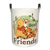 Custom Winnie Pooh Teddy Bear Laundry Basket Foldable Large Clothes Storage Bin Baby Hamper