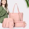 Damentasche Neue Mode Vierteiliges Schultertaschen-Set Umhängetasche Geldbörse Handtasche Bolsa Feminina Luxus Mädchen Umhängetasche