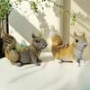 Resin Squirrel Desktop Organizer Decorative Figurine Home Office EntrywayStyle Craft Gift
